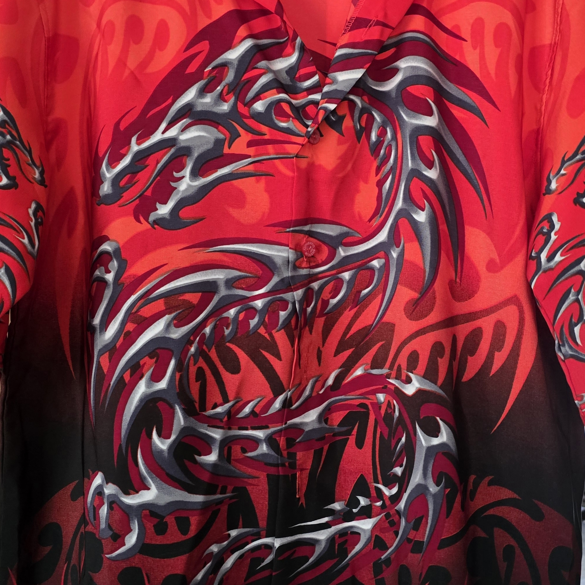 Red Dragon Print Shirt